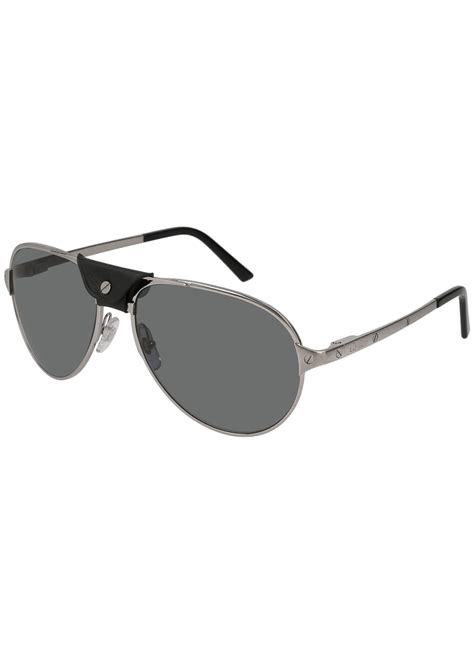 Cartier Men's CT0034S Metal Aviator Sunglasses